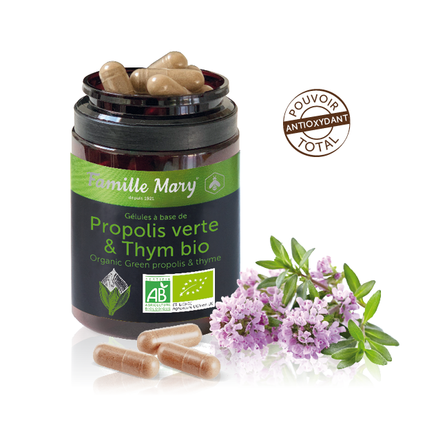 gélules propolis verte et thym bio