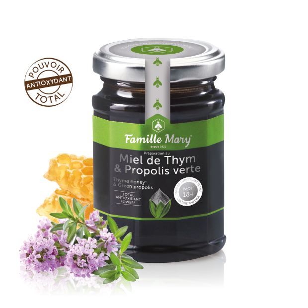 miel de thym et propolis verte - Famille Mary