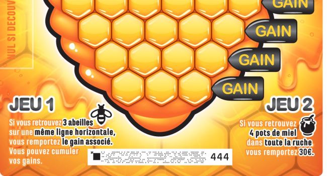 Insolite : un jeu à gratter sur le thème du miel