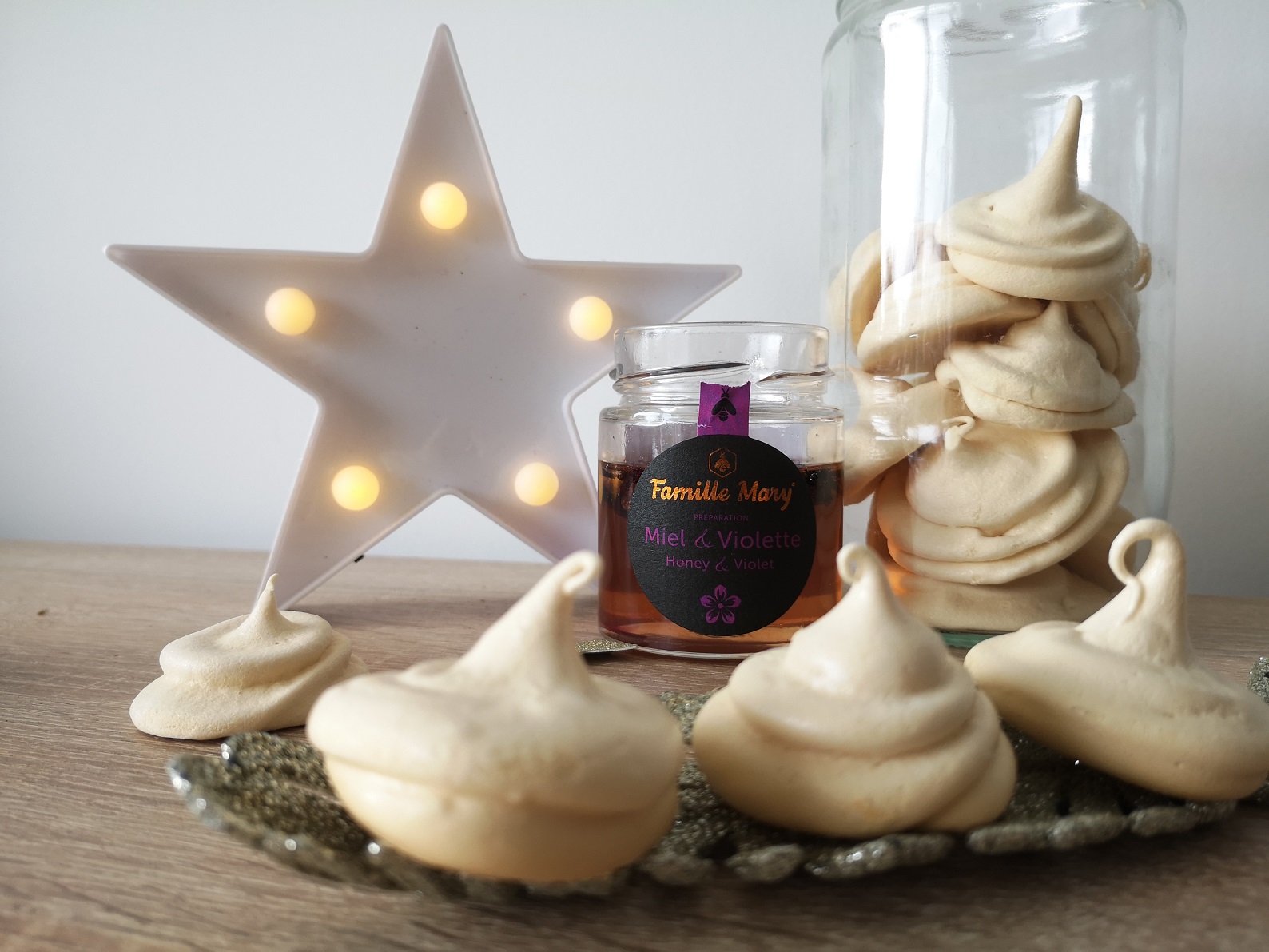 Meringues au Miel & Violette