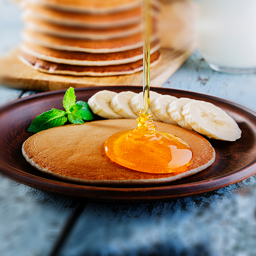 Crêpes au miel et citron