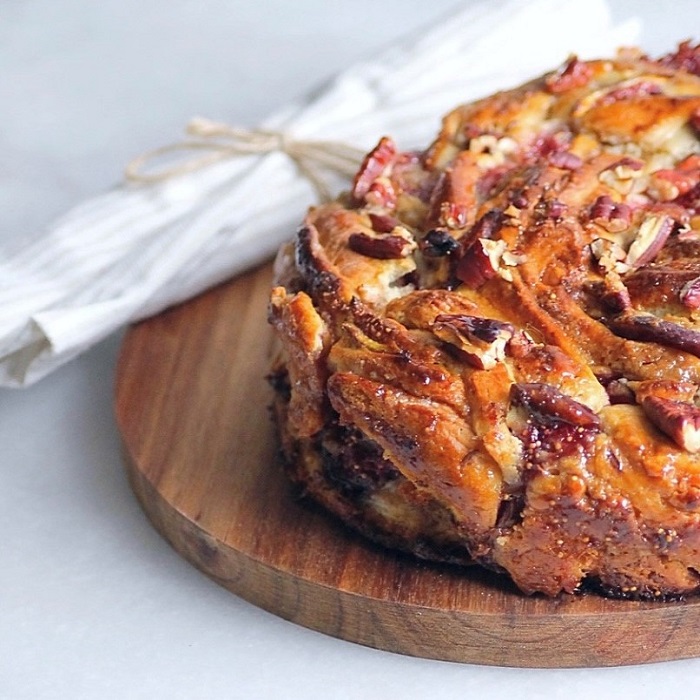 Babka aux figues, miel de châtaignier et noix de pécan de Karine