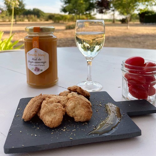 Gâteau apéro chèvre miel de thym