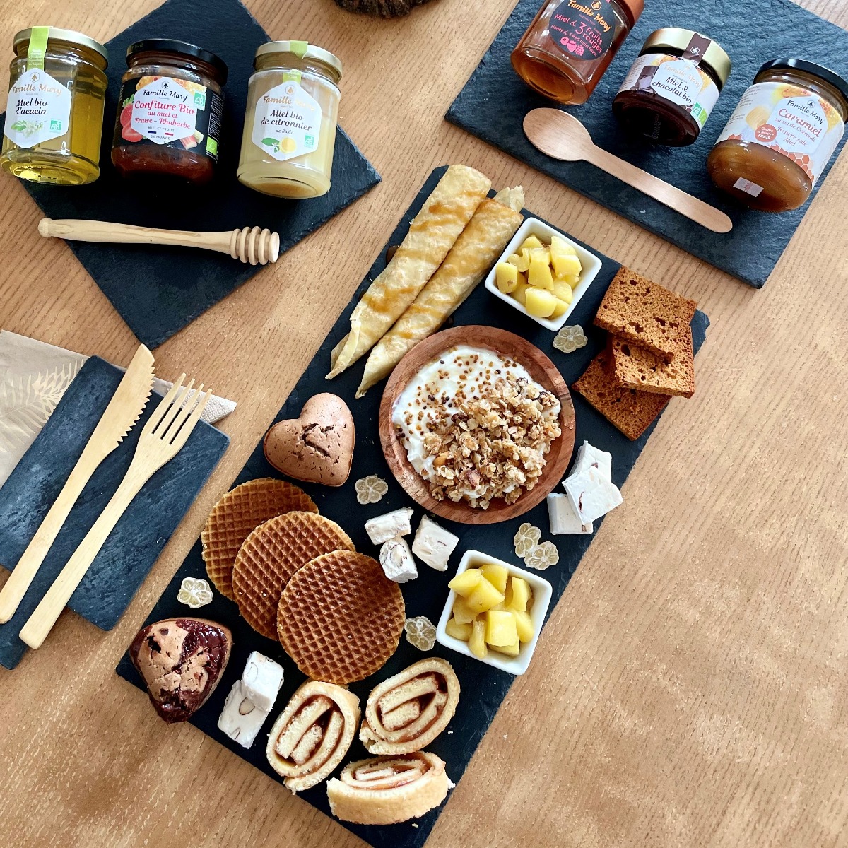 Plateau goûter au miel