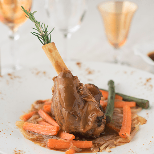 Gigolette d’agneau au miel et curcuma