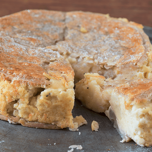 Galette de pommes de terre aux cèpes et miel & Truffes Famille Mary
