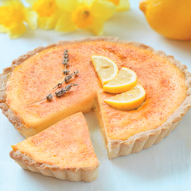Tarte au miel de lavande et citron